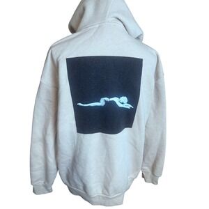 Forever 21 Marilyn Monroe Graphic Hoodie Beige Quote Sweatshirt Womens Medium